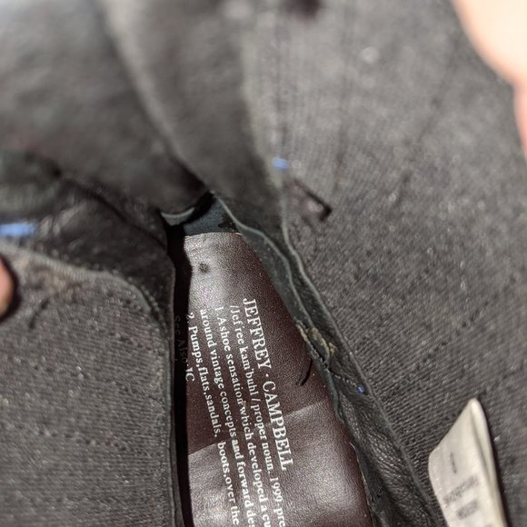 NWOT Jeffrey Campbell Frontier Navy Western Boots - Picture 6 of 7